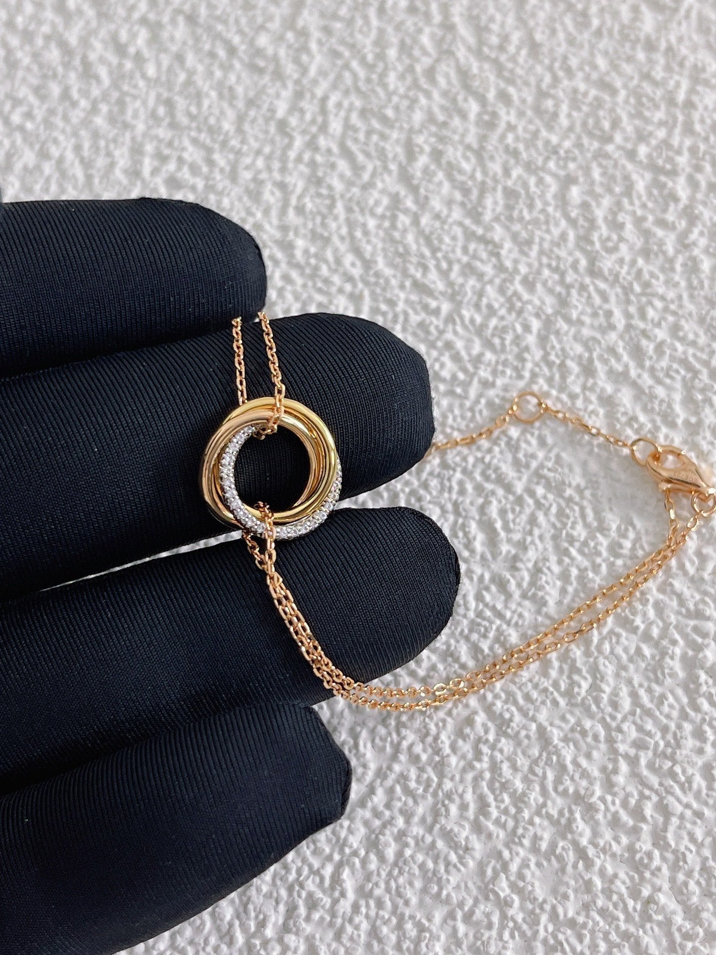 TRINITI BRACELET GOLD SILVER PINK GOLD DIAMONDS