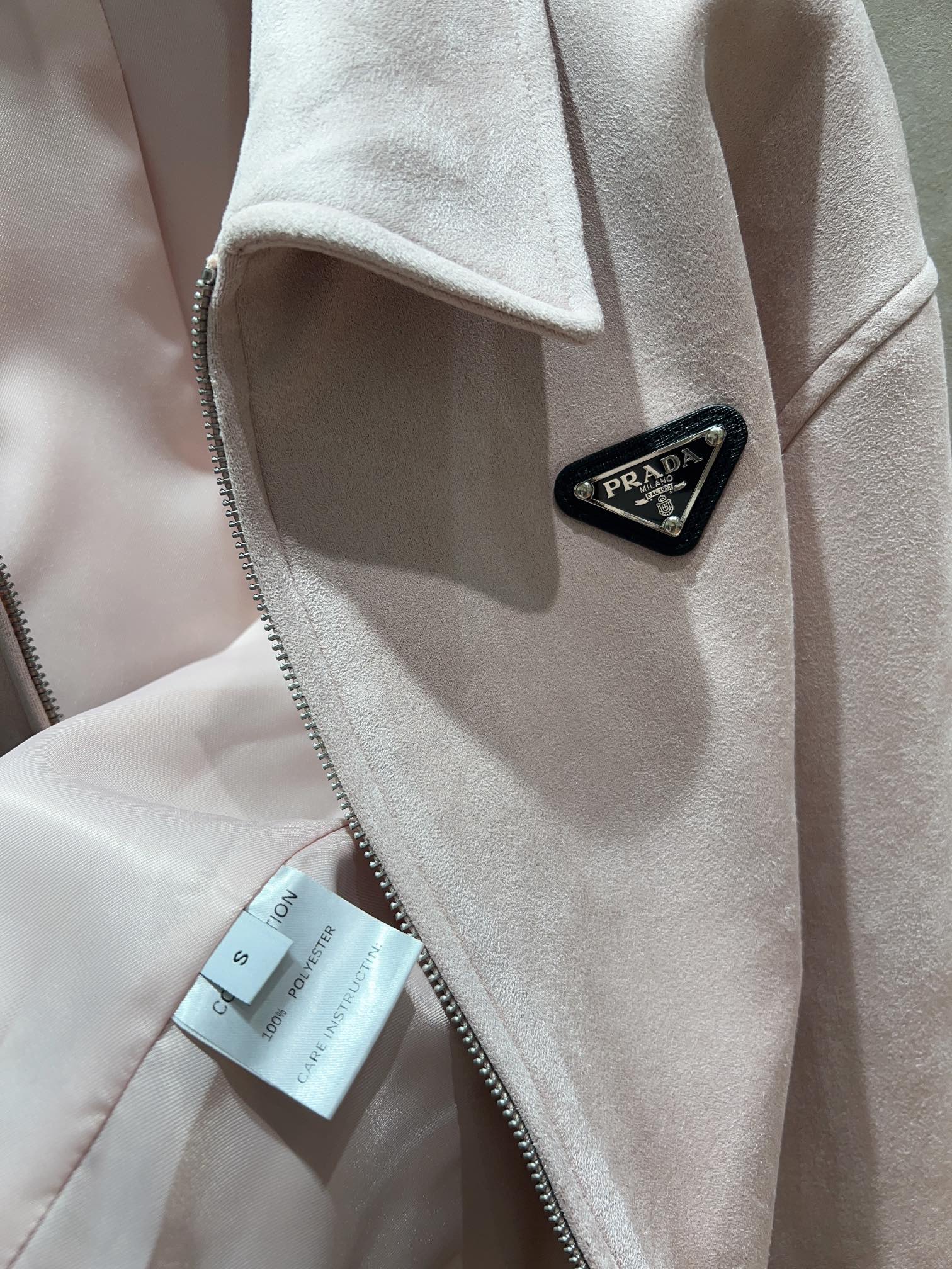 PRADA 25S SUEDE LAPEL JACKET 554