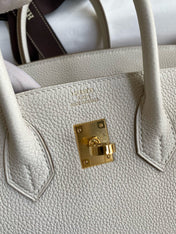 HM BIRKIN 25CM CREAM TOGO LEATHER GOLD HARDWARE