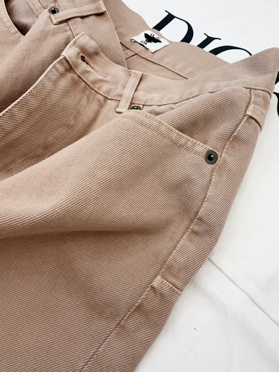 CD 25S STRAIGHT JEANS SMOKY PINK COTTON