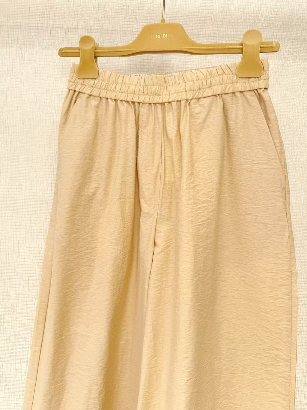 LOEWE SET IN BEIGE COTTON WITH EMBROIDERED LOGO